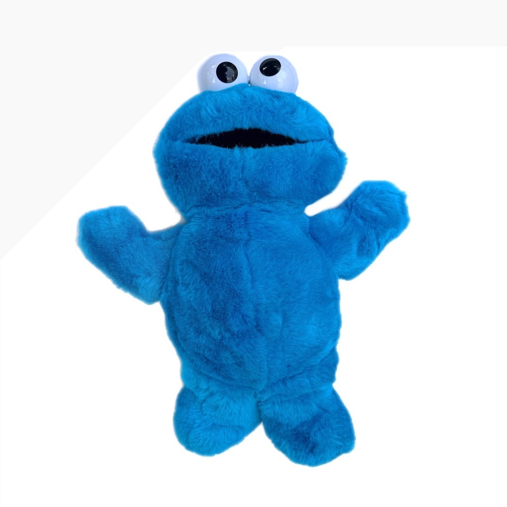 Vintage 1997 Tyco Tickle Me blue Cookie Monster Plush Sesame Street  Works